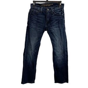 AMERICAN EAGLE SLIM STRAIGHT Core Flex Stretch Dark Wash Men's Jeans sz 26x28